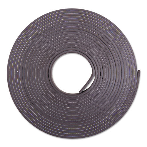 Adhesive-Backed Magnetic Tape, 0.5" x 10 ft, Black-(BAU66010)