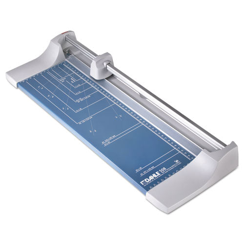 Rolling/Rotary Paper Trimmer/Cutter, 7 Sheets, 18" Cut Length, Metal Base, 8.25 x 22.88-(DAH508)