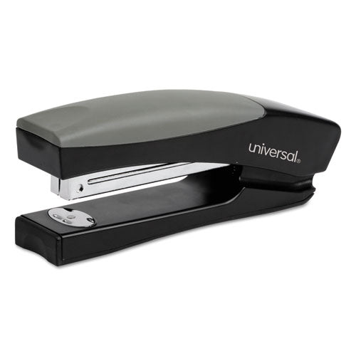 Stand-Up Full Strip Stapler, 20-Sheet Capacity, Black/Gray-(UNV43148)