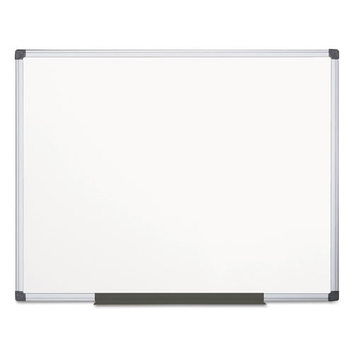 Porcelain Value Dry Erase Board, 48 x 72, White Surface, Silver Aluminum Frame-(BVCCR1201170MV)