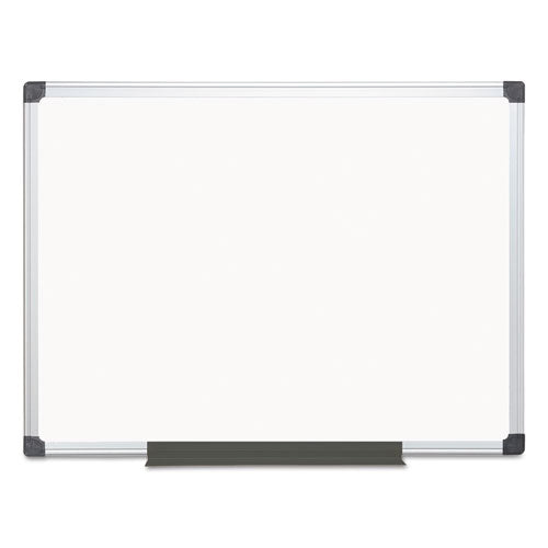 Value Lacquered Steel Magnetic Dry Erase Board, 48 x 36, White Surface, Silver Aluminum Frame-(BVCMA0507170)