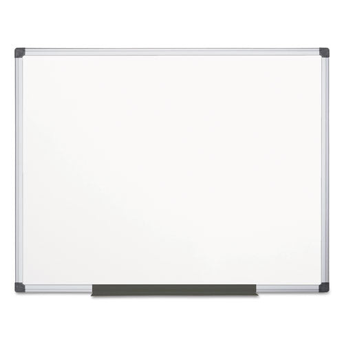 Value Lacquered Steel Magnetic Dry Erase Board, 72 x 48, White Surface, Silver Aluminum Frame-(BVCMA2707170)