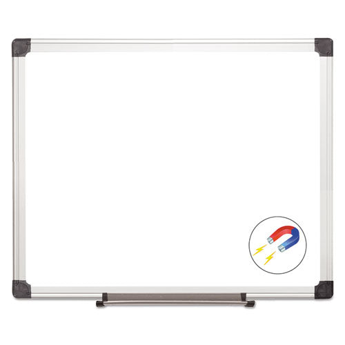 Value Lacquered Steel Magnetic Dry Erase Board, 24 x 36, White Surface, Silver Aluminum Frame-(BVCMA0307170)