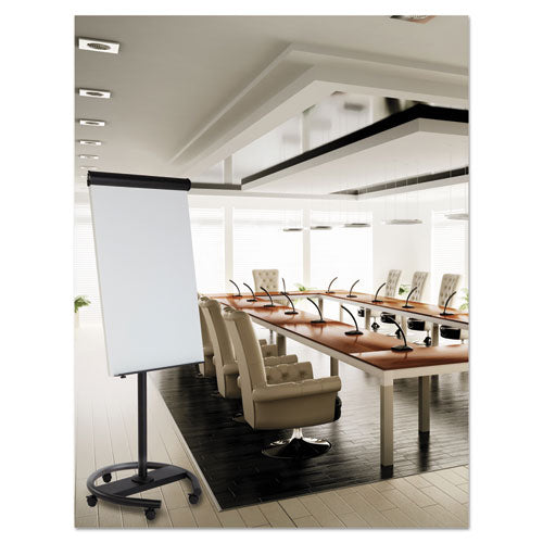 360 Multi-Use Mobile Magnetic Dry Erase Easel, 27 x 41, White Surface, Black Steel Frame-(BVCEA4806156)