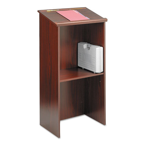 Stand-Up Lectern, 23 x 15.75 x 46, Mahogany-(SAF8915MH)