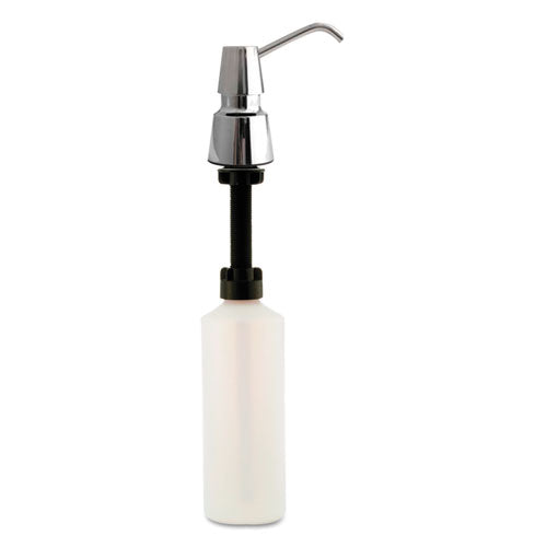 Contura Counter-Mounted Soap Dispenser, 34 oz, 3.31 x 3.31 x 4.5, Stainless Steel-(BOB823)