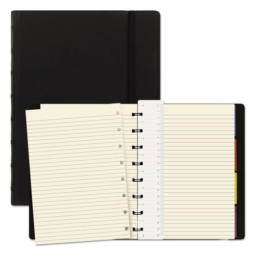 Notebook, 1-Subject, Medium/College Rule, Black Cover, (112) 8.25 x 5.81 Sheets-(REDB115007U)