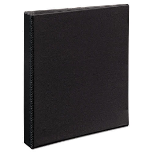 Durable View Binder with DuraHinge and EZD Rings, 3 Rings, 1" Capacity, 11 x 8.5, Black, (9300)-(AVE09300)