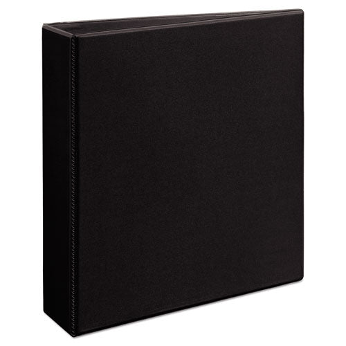 Durable View Binder with DuraHinge and EZD Rings, 3 Rings, 2" Capacity, 11 x 8.5, Black, (9500)-(AVE09500)