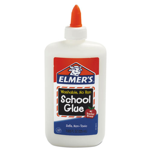 Washable School Glue, 7.63 oz, Dries Clear-(EPIE308)