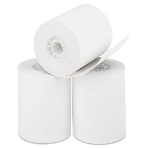 Direct Thermal Printing Paper Rolls, 0.45" Core, 2.25" x 85 ft, White, 50/Carton-(ICX90780549)