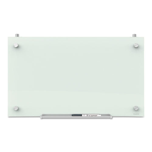 Infinity Magnetic Glass Dry Erase Cubicle Board, 30 x 18, White Surface-(QRTPDEC1830)