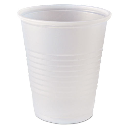 RK Ribbed Cold Drink Cups, 5 oz, Clear, 100/Bag, 25 Bags/Carton-(FABRK5)