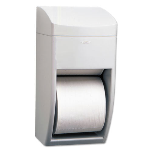 Matrix Series Two-Roll Tissue Dispenser, 6.25 x 6.88 x 13.5, Gray-(BOB5288)