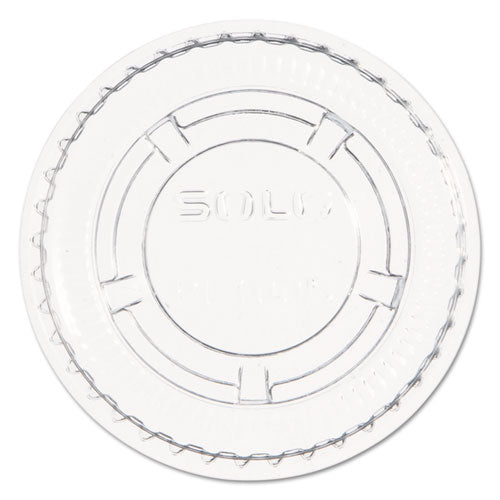 Portion/Souffle Cup Lids, Fits 0.5 oz to 1 oz Cups, PET, Clear, 125 Pack, 20 Packs/Carton-(DCCPL100N)