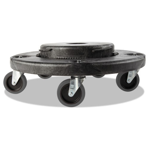 Brute Quiet Dolly, 250 lb Capacity, 18.25" Diameter x 6.63"h, Black-(RCP264043BLA)