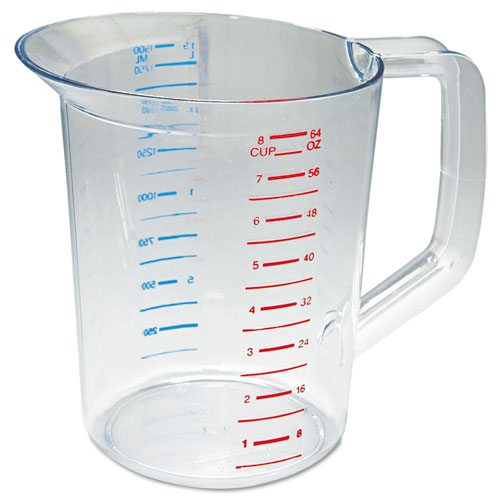 Bouncer Measuring Cup, 2 qt, Clear-(RCP3217CLE)