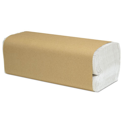 Select Folded Paper Towels, C-Fold, 1-Ply, 10 x 13, White, 200/Pack, 12 Packs/Carton-(CSDH180)