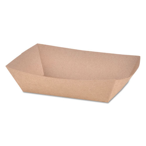 Eco Food Trays, 2 lb Capacity, Brown Kraft, Paper, 1,000/Carton-(SCH0517)