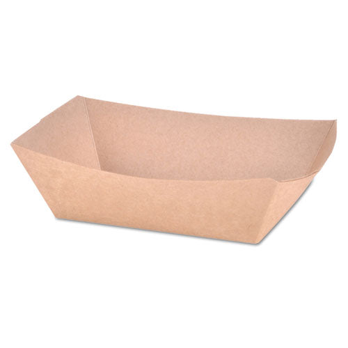 Eco Food Trays, 1 lb Capacity, Brown Kraft, Paper, 1,000/Carton-(SCH0513)