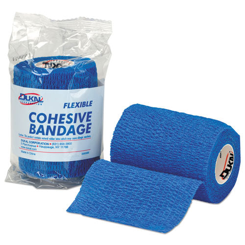 First-Aid Refill Flexible Cohesive Bandage Wrap, 3" x 5 yd, Blue-(FAO5933)