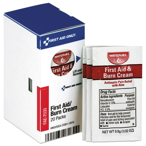 Refill for SmartCompliance General Business Cabinet, Burn Cream, 0.9g Packets, 20/Box-(FAOFAE7030)