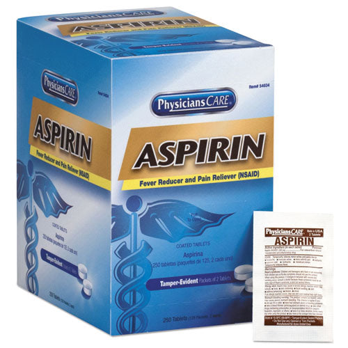 Aspirin Tablets, 250/Box-(FAO54034)