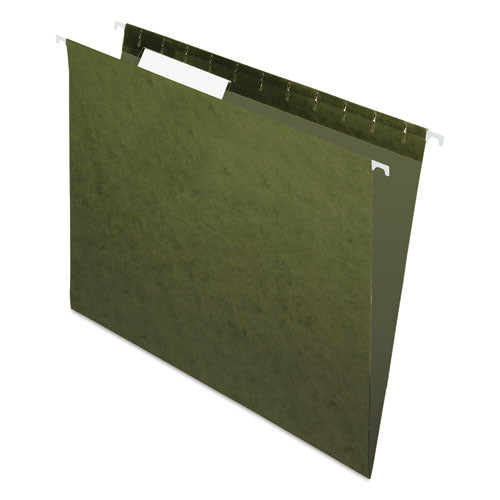 Standard Green Hanging Folders, Letter Size, 1/3-Cut Tabs, Standard Green, 25/Box-(PFX81601)