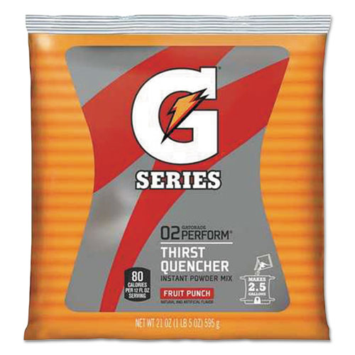 Thirst Quencher Powdered Drink Mix, Fruit Punch, 21oz Packet, 32/Carton-(GTD33691)