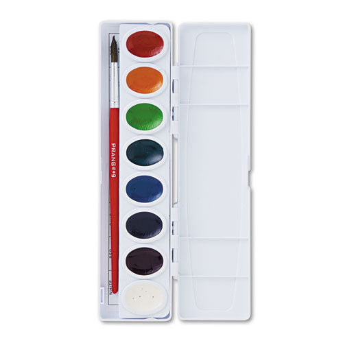 Professional Watercolors, 16 Assorted Colors, Oval Pan Palette Tray-(DIX16000)