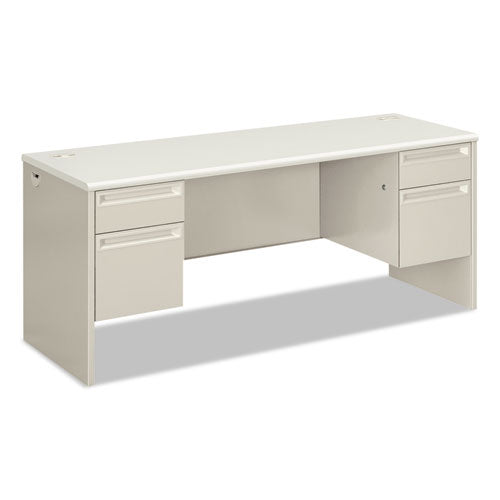 38000 Series Kneespace Credenza, 72w x 24d x 29.5h, Silver Mesh/Light Gray-(HON38854B9Q)