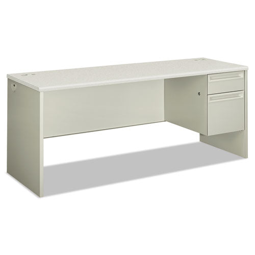 38000 Series Single Pedestal Credenza, Right, 72w x 24d x 29.5h, Silver/Gray-(HON38856RB9Q)