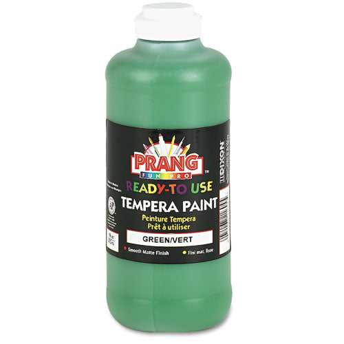 Ready-to-Use Tempera Paint, Green, 16 oz Dispenser-Cap Bottle-(DIX21604)