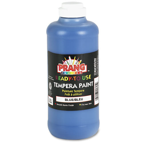 Ready-to-Use Tempera Paint, Blue, 16 oz Dispenser-Cap Bottle-(DIX21605)