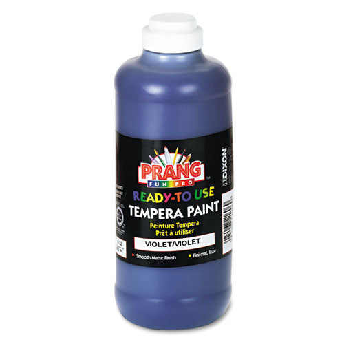 Ready-to-Use Tempera Paint, Violet, 16 oz Dispenser-Cap Bottle-(DIX21606)