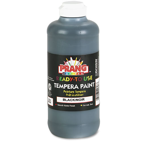 Ready-to-Use Tempera Paint, Black, 16 oz Dispenser-Cap Bottle-(DIX21608)