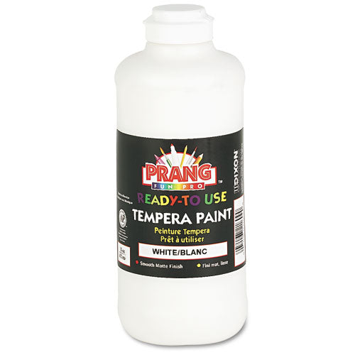 Ready-to-Use Tempera Paint, White, 16 oz Dispenser-Cap Bottle-(DIX21609)