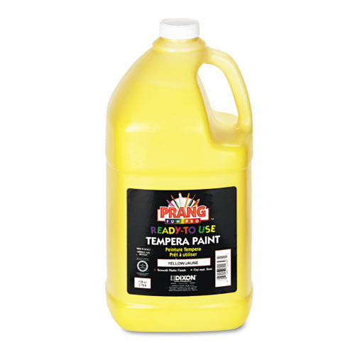 Ready-to-Use Tempera Paint, Yellow, 1 gal Bottle-(DIX22803)