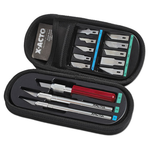 Knife Set, 3 Knives, 10 Blades, Carrying Case-(EPIX5285)