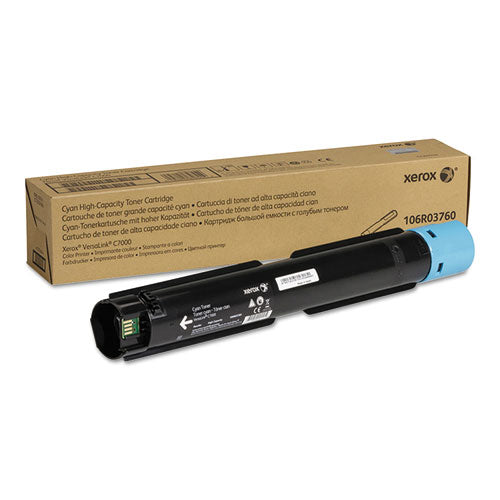 106R03760 High-Yield Toner, 10,100 Page-Yield, Cyan-(XER106R03760)