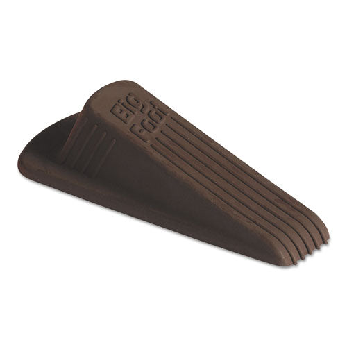 Big Foot Doorstop, No-Slip Rubber, 2.25w x 4.75d x 1.25h, Brown, 12/Box-(MAS00985)