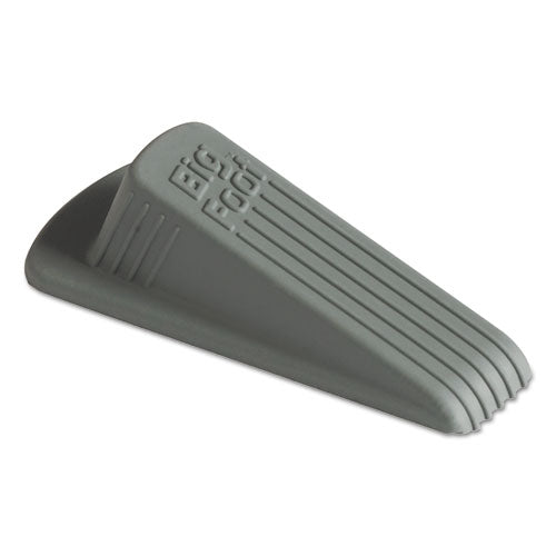 Big Foot Doorstop, No-Slip Rubber, 2.25w x 4.75d x 1.25h, Gray, 12/Box-(MAS00986)