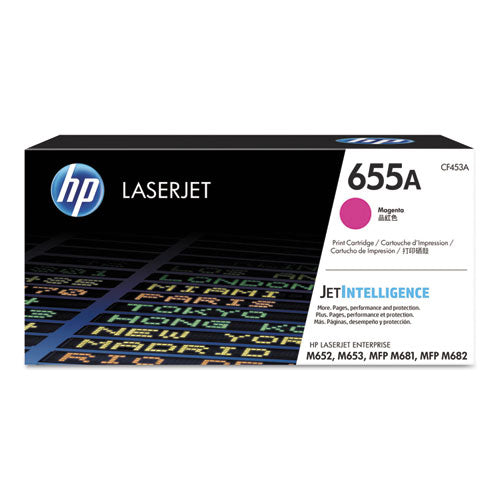 HP 655A, (CF453A) Magenta Original LaserJet Toner Cartridge-(HEWCF453A)