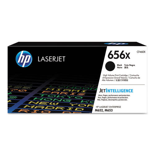 HP 656X, (CF460X) High-Yield Black Original LaserJet Toner Cartridge-(HEWCF460X)