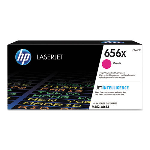 HP 656X, (CF463X) High-Yield Magenta Original LaserJet Toner Cartridge-(HEWCF463X)