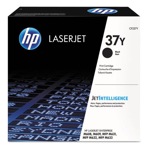 HP 37Y, (CF237Y) Extra High-Yield Black Original LaserJet Toner Cartridge-(HEWCF237Y)