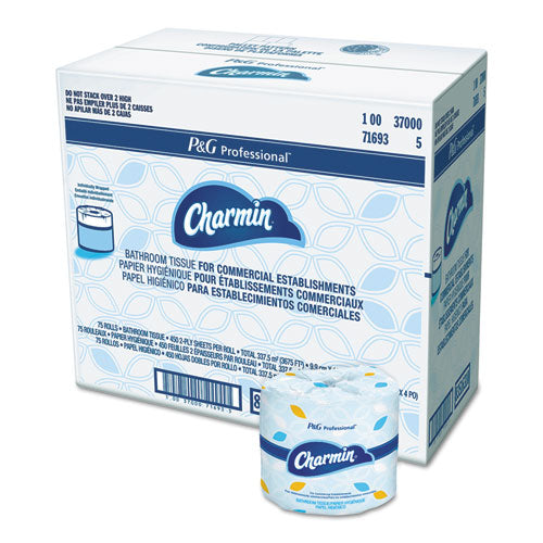 Commercial Bathroom Tissue, Septic Safe, Individually Wrapped, 2-Ply, White, 450 Sheets/Roll, 75 Rolls/Carton-(PGC71693)