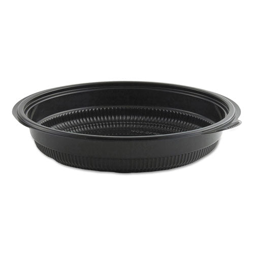 MicroRaves Incredi-Bowl Base, 24 oz, 8.5" Diameter x 1.51"h, Black, Plastic, 150/Carton-(ANZ4608524)