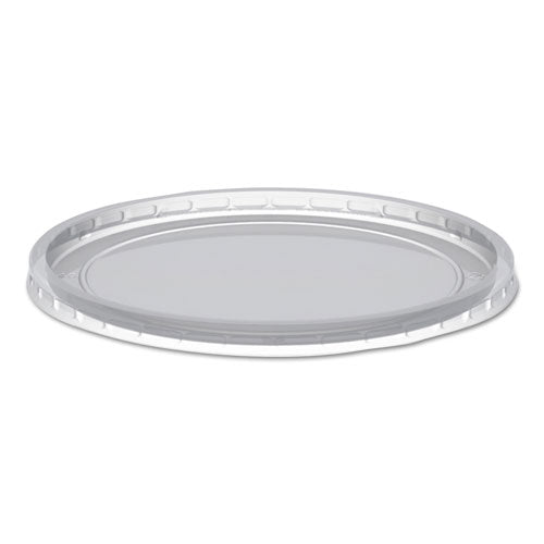 MicroLite Deli Tub Lid, Inside-Cap Fit, Fits 8-32 oz Containers, 4.56" Diameter x 0.26"h, Clear, Plastic, 500/Carton-(ANZL409C)