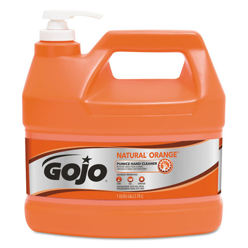 NATURAL ORANGE Pumice Hand Cleaner, Citrus, 1 gal Pump Bottle-(GOJ095504EA)